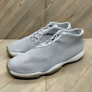 Jordan Future Casual Sneakers Mens Size 14 Wolf Grey Metallic Silver‎ Air Jordan